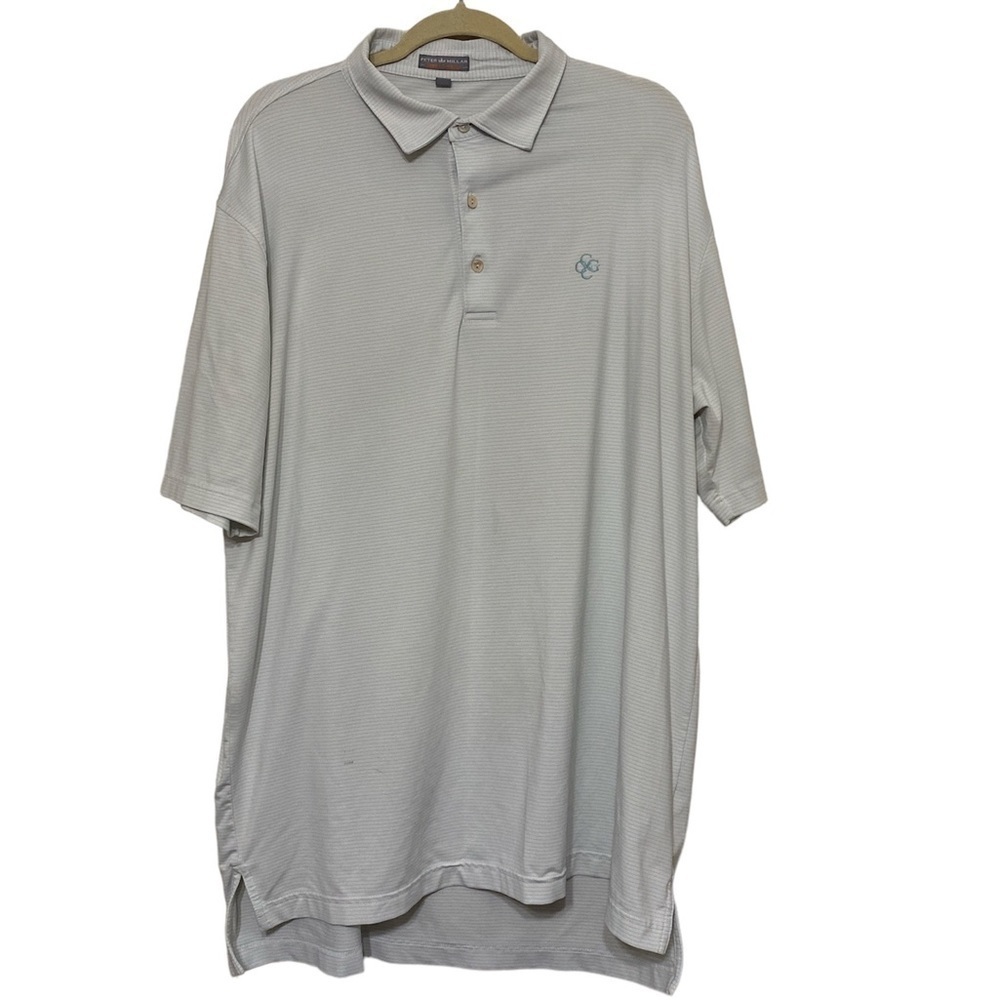 Peter Millar mens summer comfort t shirt striped in size XL
